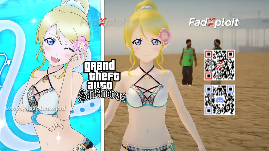 Eli Ayase - Summer Splash Mods by FadXploit - Love Live! School Idol Festival ALL STARS