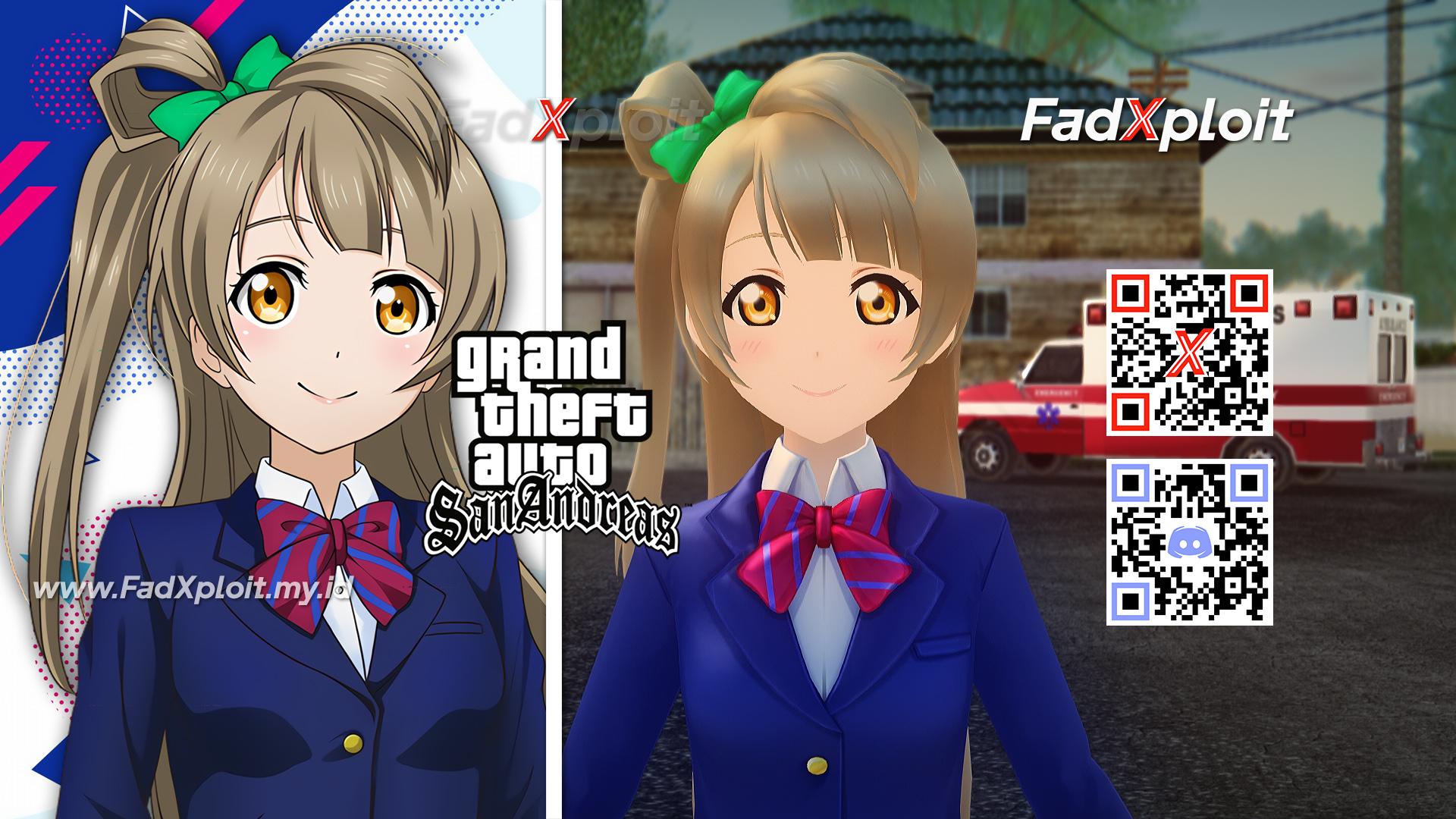 FadXploit - Kotori Minami - Otonokizaka High Uniform Winter