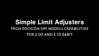 ARM - GTA SA Android: Simple Limit Adjusters
